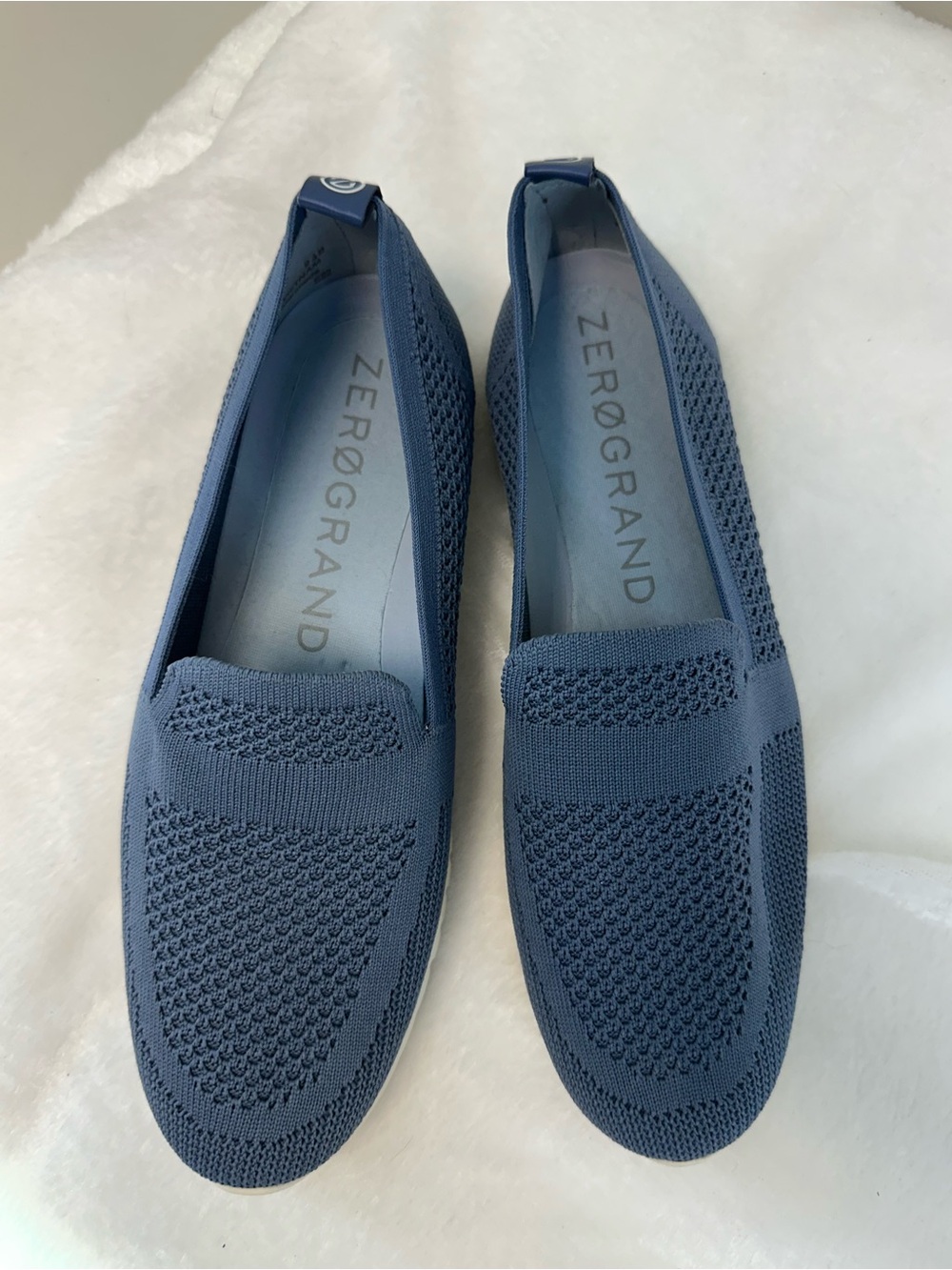 Cole Haan Zerøgrand Knit Slip-On Loafer powder blue NWOT Size 9.5